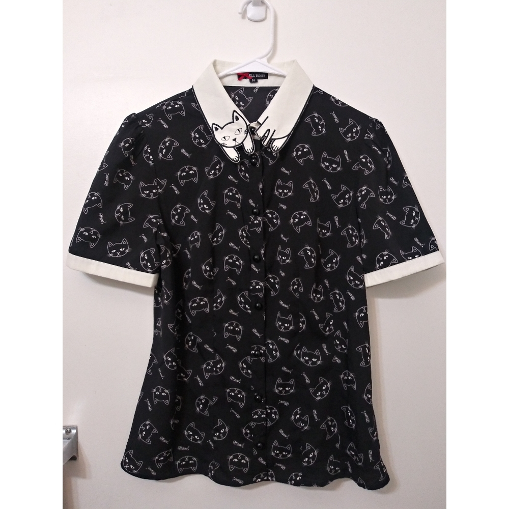 Hell Bunny Vintage Matou Blouse